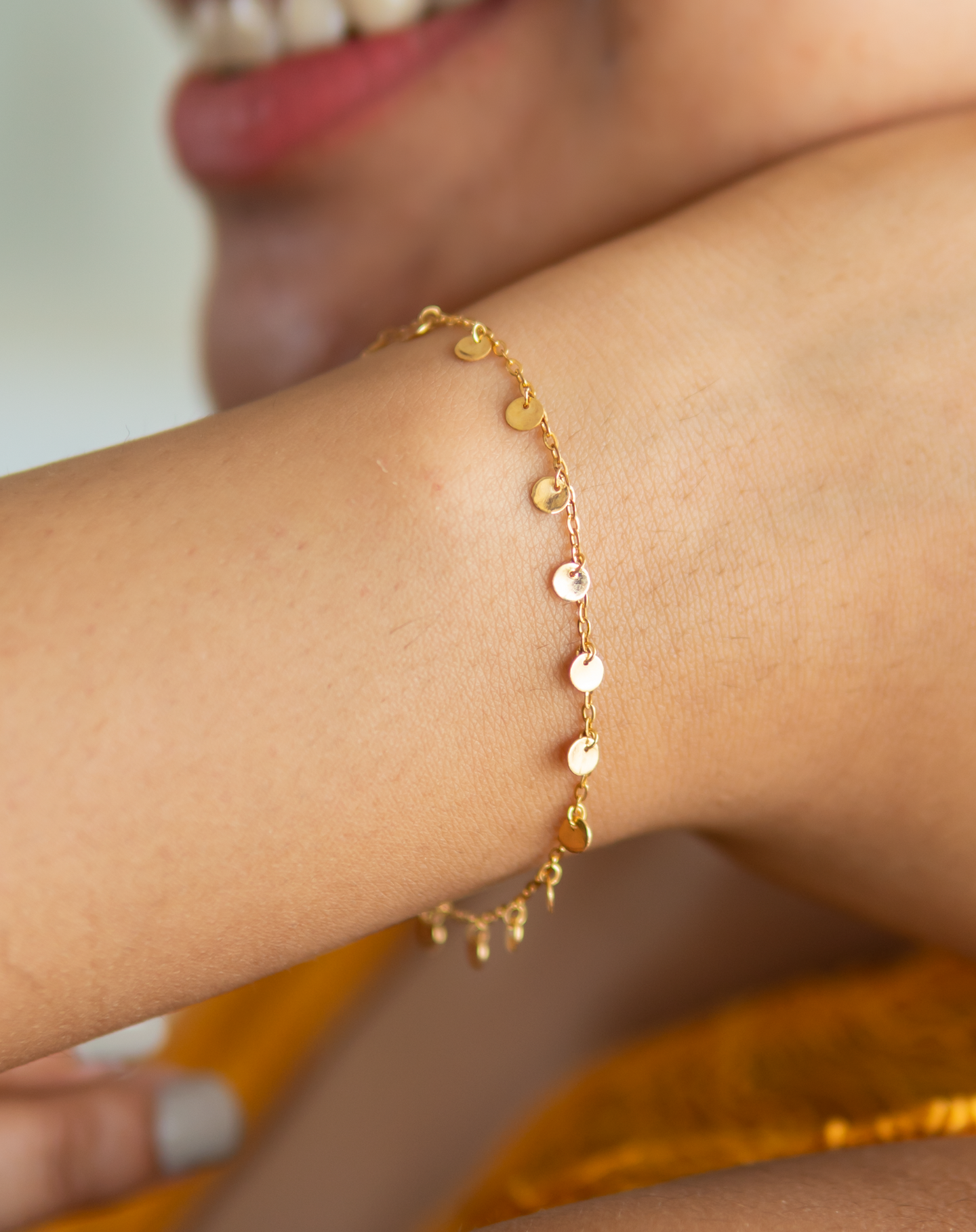 Buy Sana Gold Mangalsutra Bracelet Online | CaratLane